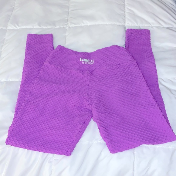 Booty By Brabants Ultra Violet Croco Leggings Full Length - Picture 1 of 6